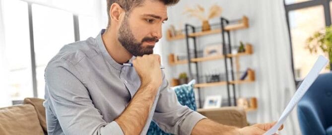 persona analizando los errores comunes al comprar tu primera casa