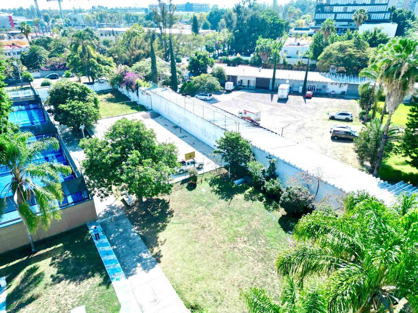 vista aérea en terreno en renta en ciudad granja zapopan