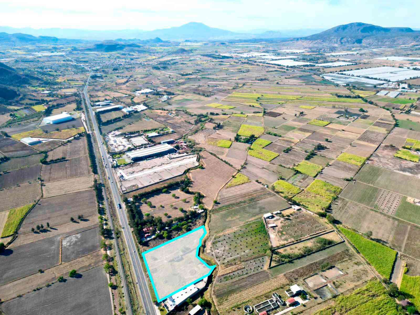 Vista Aerea de Terreno en Venta en Cruz Vieja Tlajomulco