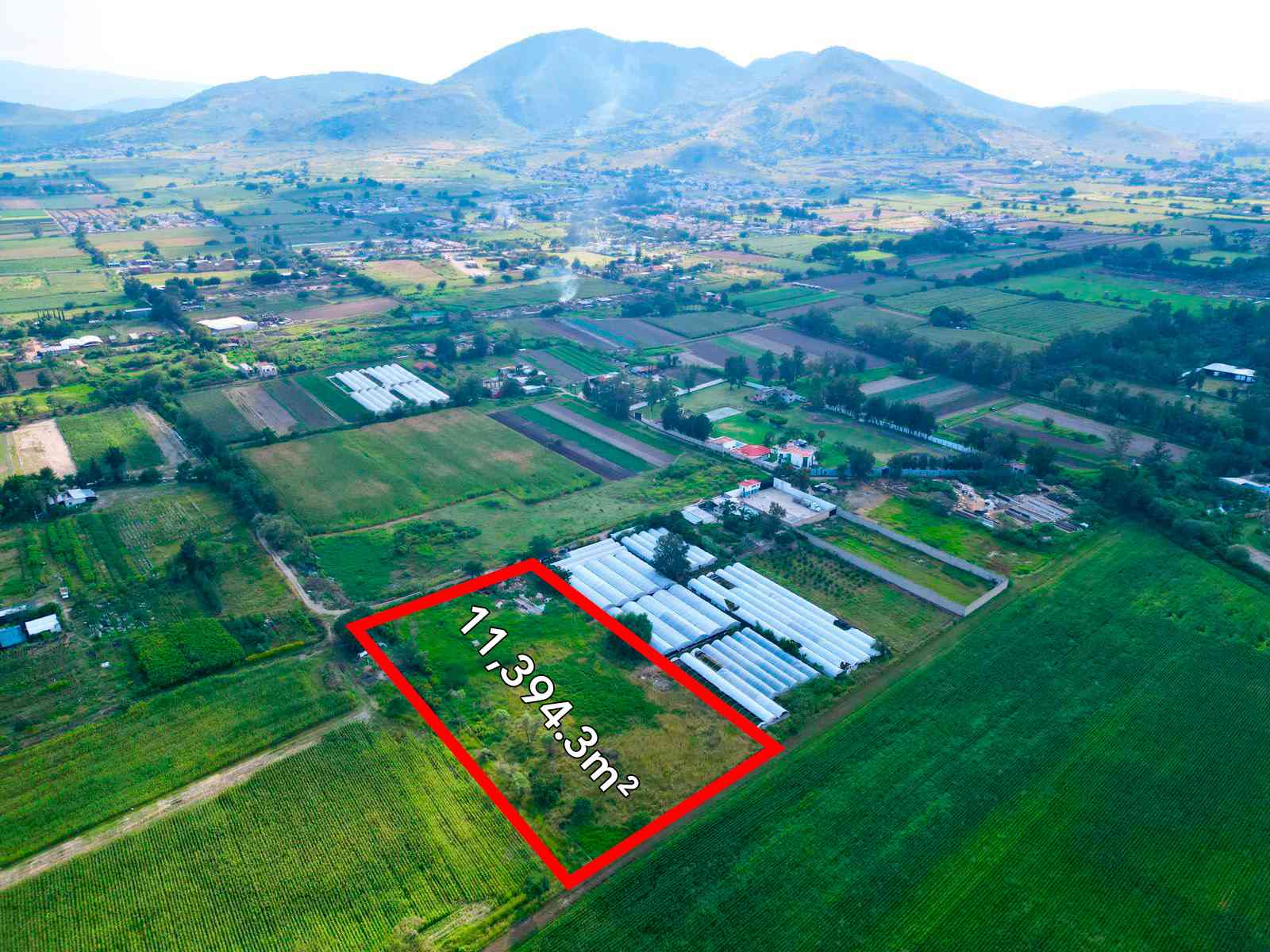 vista aérea de terreno en san sebastián tlajomulco